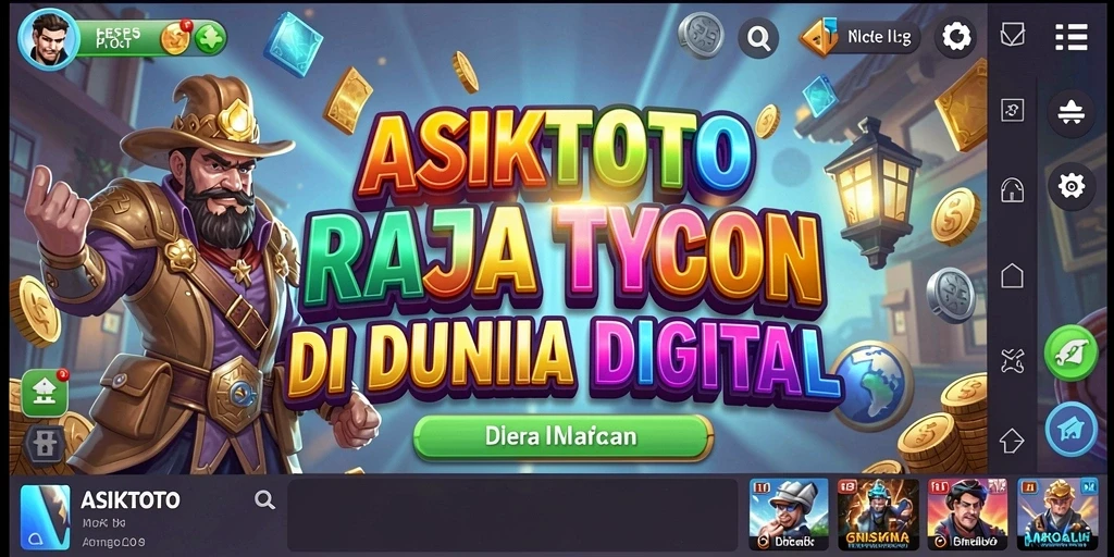 Screenshot gameplay ASIKTOTO menampilkan suasana mengelola bisnis.