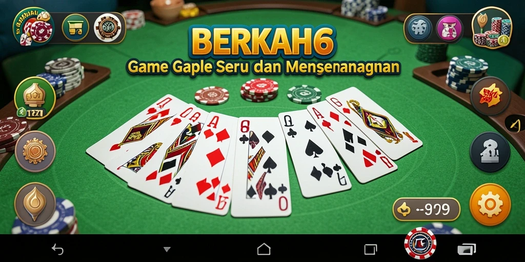 Screenshot gameplay <strong>BERKAH6</strong> menunjukkan keseruan bermain Gaple.
