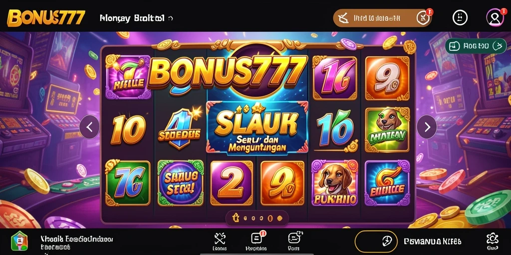 Screenshot gameplay menarik dari BONUS777 dengan fitur Slot yang seru.