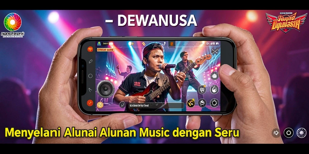 Screenshot DEWANUSA menampilkan pemain menikmati alunan musik.