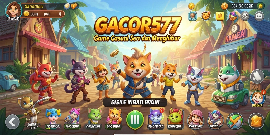 Menampilkan aksi seru dalam gameplay GACOR577 yang adiktif.