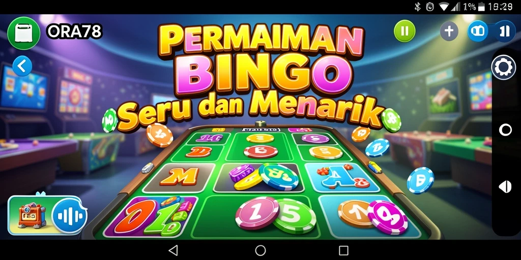 Screenshot gameplay ORA78 dengan suasana permainan Bingo yang menyenangkan.