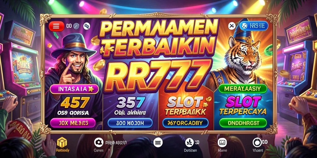 Tangkapan layar utama gameplay Slot RR777 yang penuh aksi.