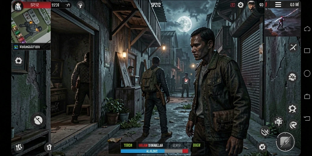 Gameplay SP212 menampilkan ketegangan dan suasana horor yang menakutkan.